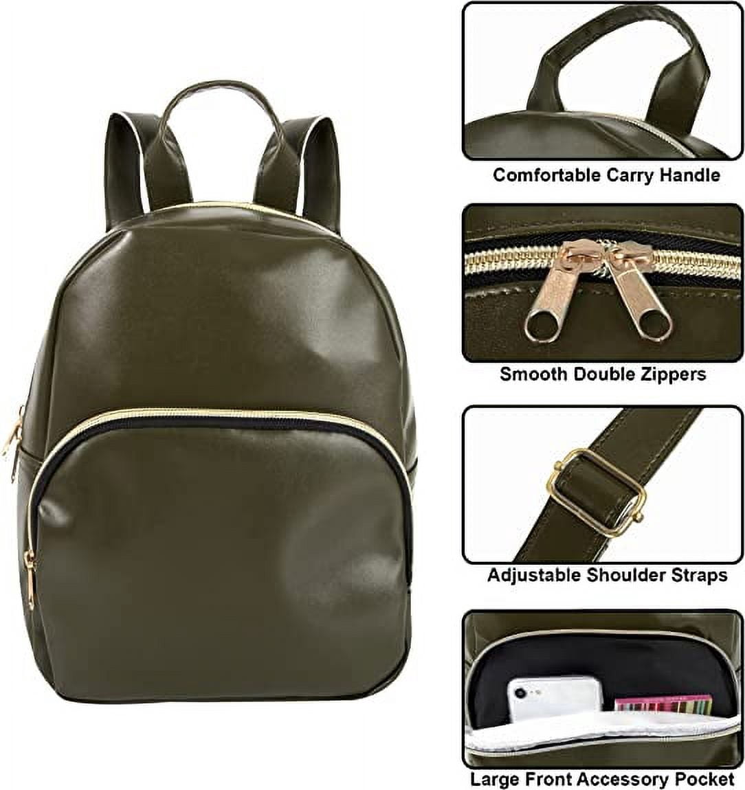 Working-Style Adult Bookbag: Vegan Leather, Vinyl Mini  display picture 1