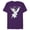 Purple, variant on Tinker Bell Sitting - Short Sleeve Blended T-Shirt for Adults -Customized-Purple