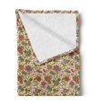 thumbnail image 2 of Colorful Soft Flannel Fleece Blanket, Vintage Flowers and Birds Spring Season Flora and Fauna Composition Cartoon Style, Cozy Plush for Indoor and Outdoor Use, 50" x 60", Multicolor, by Ambesonne, 2 of 5