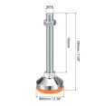 thumbnail image 2 of Unique Bargains Leveling Feet, 4Pcs M16x150x60mm - Carbon Steel Non-Skid Anti-shock Adjustable Table Feet for Furniture Workshops, 2 of 5