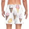 thumbnail image 2 of FORMRS Mens Swim Trunks Mesh Liner Quick Dry Casual Beach Board Shorts with Pockets, Sizes S-2XL, Ice Cream Pattern, 2 of 9