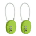 thumbnail image 1 of Candado de combinación Uxcell de 2 piezas, aleación de zinc, candado de combinación de 3 dígitos, forma redonda, candado sin llave para equipaje al aire libre [Verde], 1 of 7