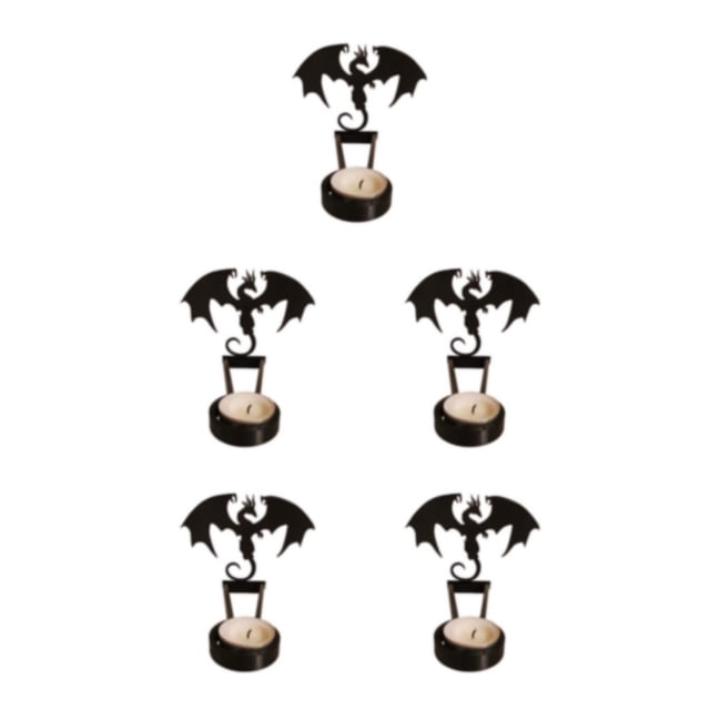Youkk Iron Made Candle Holders With Exquisite Craft For Halloween Decoration Chilling Candlestick I 5Set