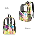 thumbnail image 2 of FKELYI Clear Backpack for Elementary Student See Through School Bookbag Tie-Dye Splatter Oil Painting Print 17 Inch Transprent Schoolbag Travel Bags Casual Daypack for Teens, 2 of 7