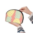 thumbnail image 6 of YFYANG 2 Piece Women's Portable Makeup Bags, Lovely Watercolor Pineapple Clutch Travel Toilet Bags Cosmetic Organizer, 6 of 7