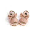 thumbnail image 4 of Magazine Baby Girls Sandals with Bowknot, Summer Infant Soft Anti-Slip Sole Toddler Outdoor Beach Walking First Walking Shoes, 4 of 6
