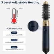 5 in 1 Hot Air Brush Hair Dryer Air Styler - 1000W Fast Drying, Curling, Straightening with Ceramic Coating & Negative Ion