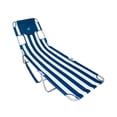 thumbnail image 4 of Ostrich Chaise Lounge Folding Sunbathing Beach Chair, Striped (2 Pack), 4 of 6