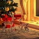thumbnail image 4 of Teissuly Christmas Lighted Reindeer, Pre-Lit Gold Glitter Outdoor Yard Decorations, Artificial Christmas Holiday Festive Décor with Stakes and Zip Ties Teissuly WER202310160565, 4 of 6