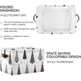 thumbnail image 3 of Storage Basket Cartoon Christmas Tree Foldable Canvas Laundry Baskets Bin Waterproof Inner Layer with Sturdy Handles for Toy Nursery Blanket Clothes 2 Pack, 3 of 7