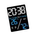 thumbnail image 3 of veasfak Digital Alarm Clock 3 Levels Brightness with Dimmer Multipurpose LED Display for Blue Digital White, 3 of 9