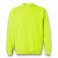 thumbnail image 4 of Gildan Heavy Blend High Visibility Safety Sweatshirt for Adult GR18 Hi Vis Pullover Fleece Reflective Work Safety Green Sweatshirt 4 Pack, 5XL, 4 of 6