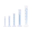 thumbnail image 1 of Cilindro graduado de plástico, vaso de precipitados de 10ml, 25ml, 50ml, 100ml, 250ml, cilindro de medición de ciencia, tubo de ensayo de medición, matraz, cilindro de líneas de graduación azul Feliz Sencillez, 1 of 5