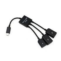 HomeLife Portable 3 in 1 Micro USB OTG Data Cable Adapter Converter Hub for Mobile Phone