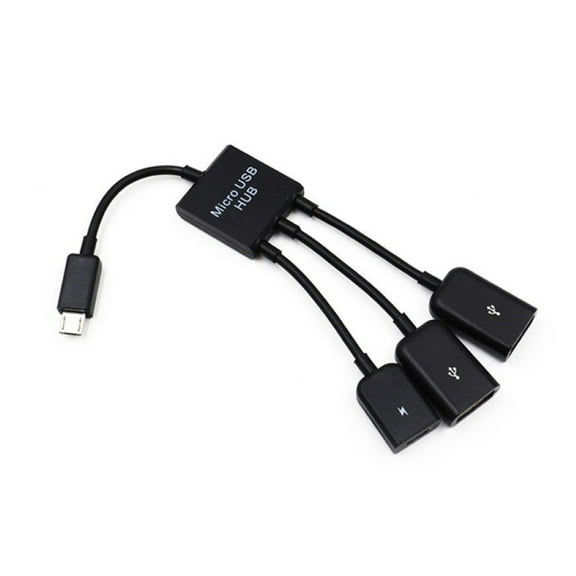 HomeLife Portable 3 in 1 Micro USB OTG Data Cable Adapter Converter Hub for Mobile Phone