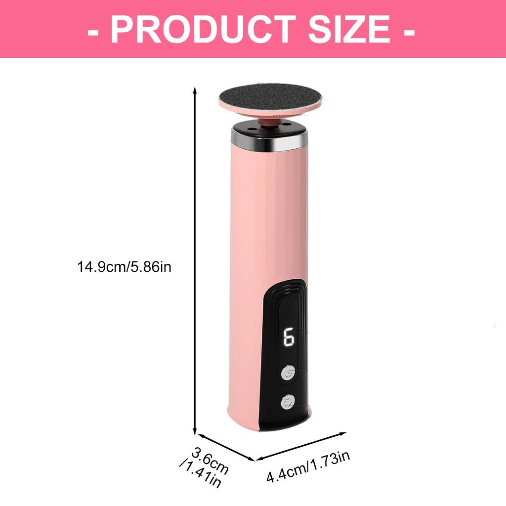 Multifuntional Electric Callus Remover Fast Charging Various Speed Detachable Head Travel Size Foot Care Essential