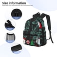 thumbnail image 3 of Goofa The Nightmare Before Christmas Pattern Casual Backpack – School Backpack Lightweight & Ergonomic Design, Water-Resistant, Spacious & Comfortable, Travel, 3 of 6