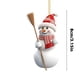 thumbnail image 3 of Christmas Ornament Unique Christmas Snowman Decoration Acrylic Hanging Pendant Christmas Tree Holiday Decoration, 3 of 6
