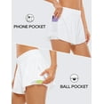 thumbnail image 3 of CRZ YOGA 2 in 1 Flowy Running Shorts for Women High Waisted Athletic Skorts, 3 of 5