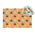 thumbnail image 4 of XMXY Woven Placemats Set of 6 PCS, Bees Seamless Table Mats Washable Heat Resistant Placemats, 4 of 6