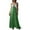 Green, variant on Womens Summer Dress Solid Color V Neck Sleeveless Color Block Midi Dress Casual Chic Outfit