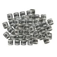 thumbnail image 1 of 100 anillos de aluminio para pata de paloma de carreras de aves, numerados de forma diferente, 2022 blanco, 1 of 8