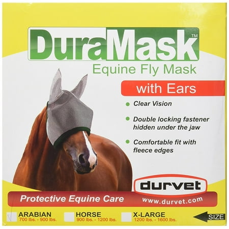 UPC: 0745801600218 | DURVET FLY 081-60021 698741 Duramask Fly Mask with Ears  Gray  Arabian