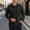 Black-1, variant on Shirt Jacket for Men Long Sleeve Button Down Notch Collar Jacquard Relaxed Fit Casual Work Shirts with Chest Pockets