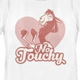 thumbnail image 2 of Women's The Emperor's New Groove Valentine Kuzco No Touchy Graphic Tee White Large, 2 of 4