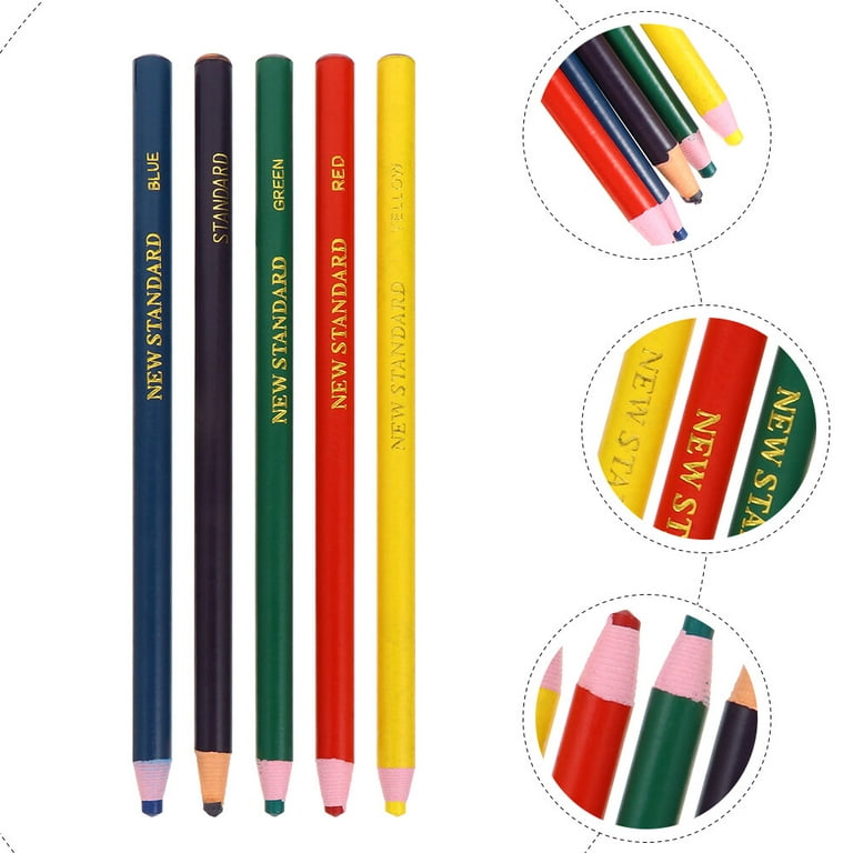 9pcs Peel-off China Markers Grease Wax Pencils Crayons Pencils Marker  Colorful Drawing Art Pencils for Wood Garment Metal Fabric Paper