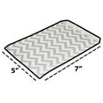thumbnail image 2 of 200 Qty 5" x 7" Decorative Flat Paper Gift Bags - Silver Chevron Pattern on White Kraft Bags - for Sales/Treats/Parties Cookies/Gifts - N'icePackaging, 2 of 8