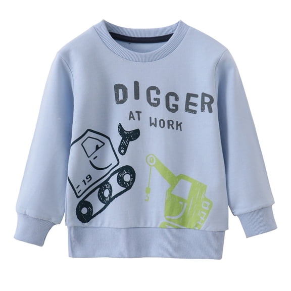 YUELONGHU Kids Sweaters Boys 6T Boys Hoodies & Sweatshirts for Toddlers Kids 2 7 Years Casual Round Neck Long Sleeve Pullover with Prints Comfortable Outdoor Playwear for Fall Winter Spring Seasons