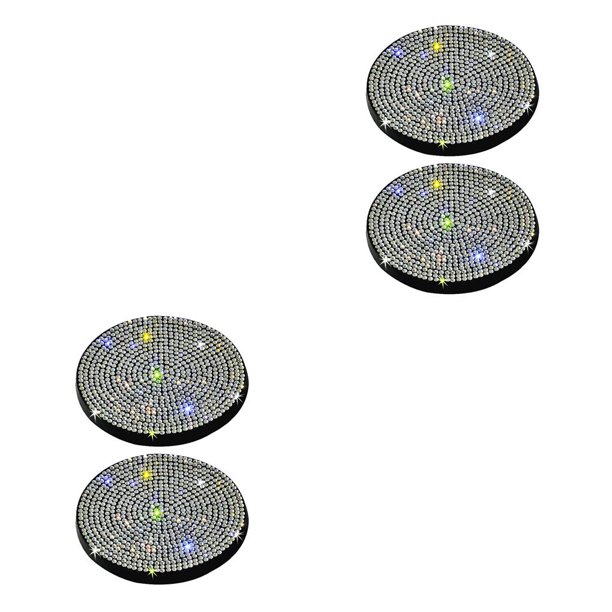 Kenally 2 piezas de plástico de PVC para automoción, portabotellas, alfombrilla Circular, impermeable, reutilizable, almohadilla antideslizante, Type2 NO2 Kenally CBP251625