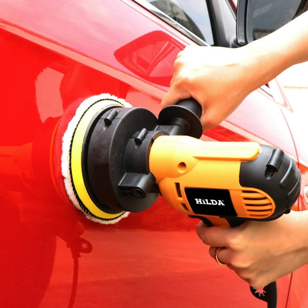 Máquina Pulidora De Automóviles Máquina eléctrica de pulido automático, 3500 rpm, lijado, herramientas de encerado, 600 W (EE. UU.)