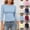 Beige, variant on Womens 3/4 Sleeve Basic Tshirts Trendy Slim Fit Crew Neck Tops Ladies Causal Fall Going out Tees Red XS