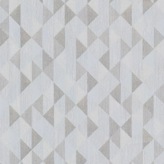 Decorline Ethan Silver Triangle Wallpaper