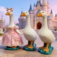 thumbnail image 2 of Goose Statue, Valentine's Day EasterDecor, Large White Geese Garden Statues, Resin Porch Goose Wild Goose Outdoor Lawn Statue Art Decor Ornament for Home Decor Housewarming Gifts, 2 of 6