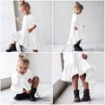 thumbnail image 5 of Liyamei Kids Little Girls Daily Dress Autumn Long Sleeve Solid Irregular Princess Dress Ruffle Casual Party Dresses Outfits Clothes Girls Dresses 11-12 Years, 5 of 5