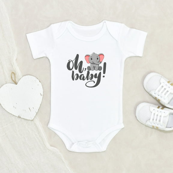 Newbabywishes - Funny Lil Animals Elephant Baby Clothes for Boys and Girls - Newborn Baby Clothes