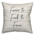 thumbnail image 2 of Creative Products Farm to Fork to Face 18x18 Spun Poly Pillow, 2 of 3