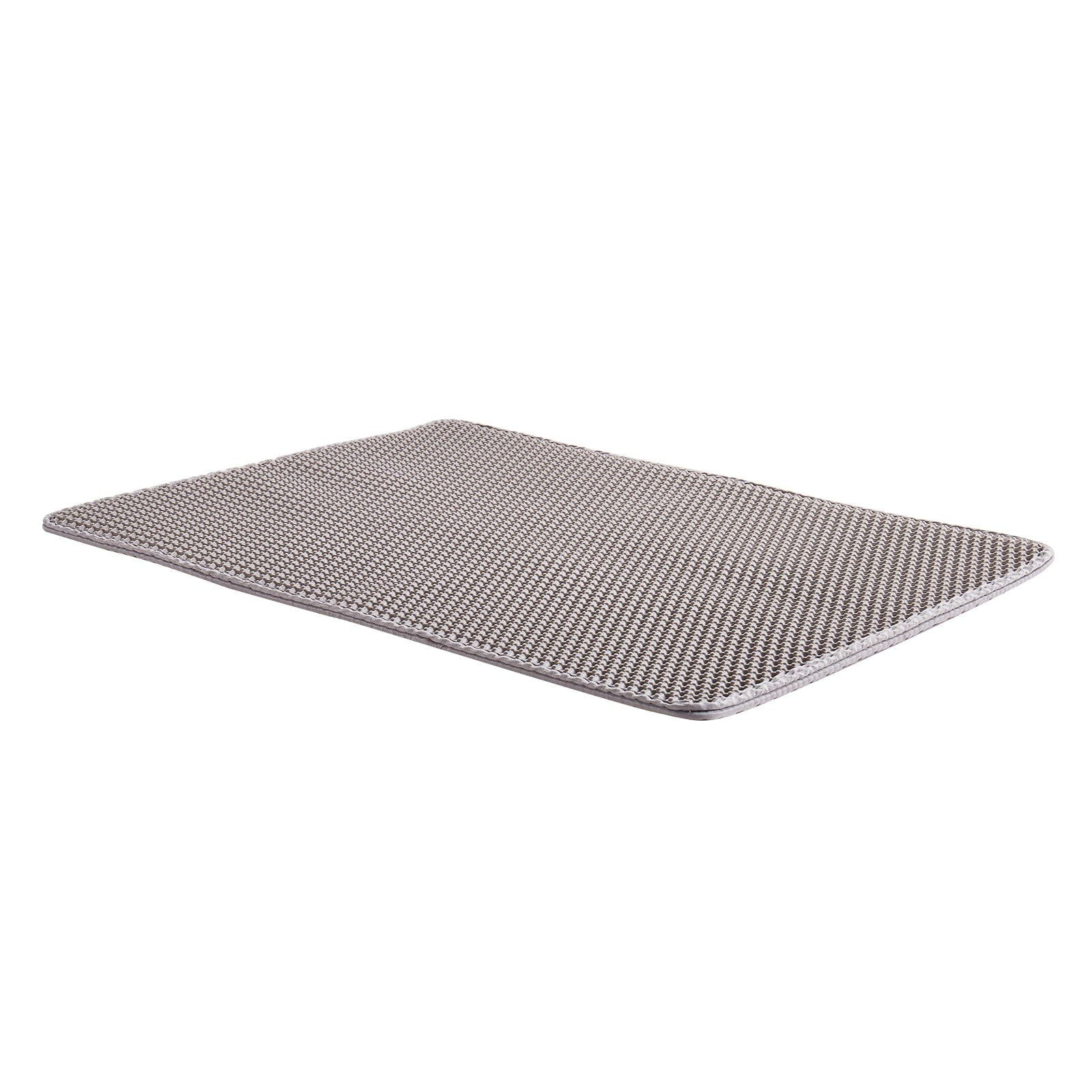 Honeycomb Litter Trapper Mat, 30" x 24", Double Layer Design for Trapping Cat Litter, Waterproof and Non-Slip Base