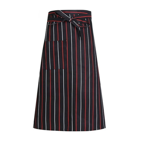 

GLFSIL Kitchen Aprons Half-length Long Waist Apron Catering Chefs Waiters Uniform