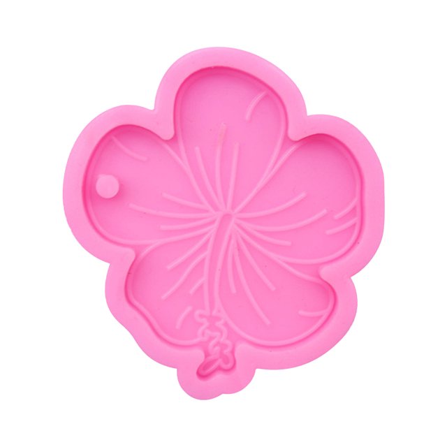 DIY Silicone Mirror Epoxy Flower Keychain Mold Crystal Flower Fondant Cake Bakin