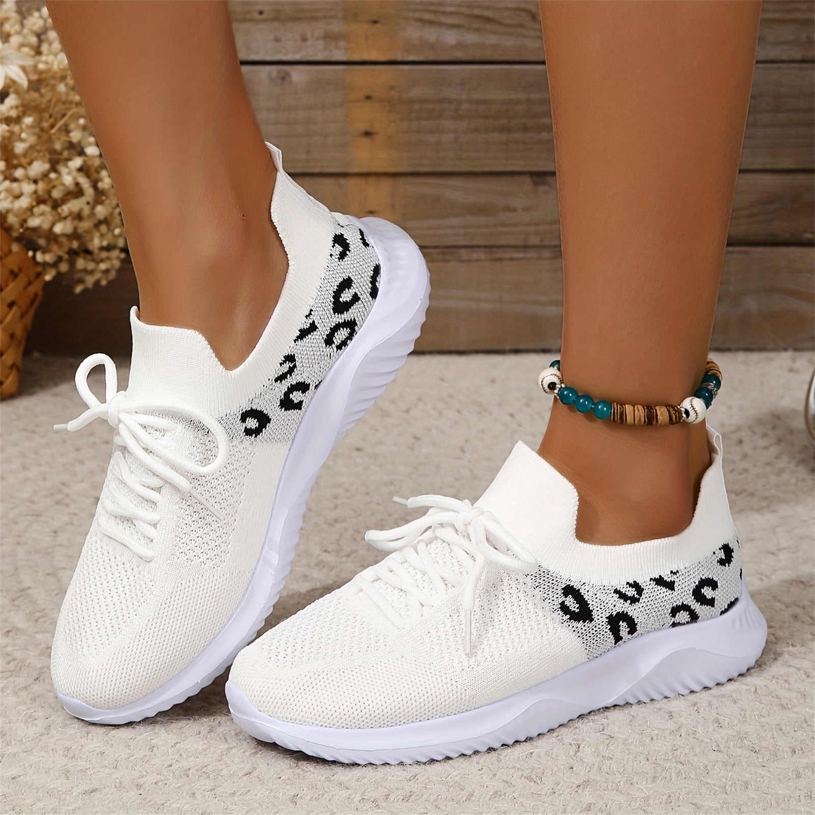 Chaussures de Marche pour Femmes Slip on Baskets Respirantes