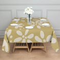 thumbnail image 6 of 52x52 Inch Waterproof Square Tablecloth, Thickened Polyester Table Cover for Dining & Parties, Floral Print, 6 of 6