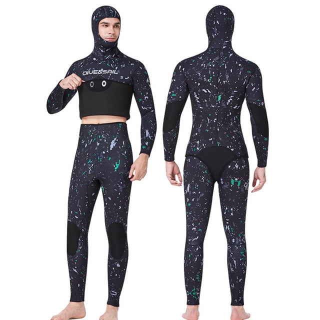 Greeniant Traje de neopreno para exteriores Ropa de buceo profundo Ropa de baño para mantener el calor Verde 3XL Deportes acuáticos Verde SG Greeniant OD017113-03