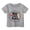Grey, variant on Children Casual Print T Shirt Round Neck Loose Short Sleeve Tops Boys Girls Daily Wear Back To School Apparel