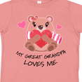 thumbnail image 4 of Inktastic My Great Grandpa Loves Me- Bear and Hearts Boys or Girls Toddler T-Shirt, 4 of 5