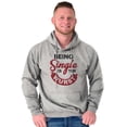 thumbnail image 4 of Funny Being Single Is The Wurst Hoodie Sweatshirt Women Men Brisco Brands S, 4 of 5