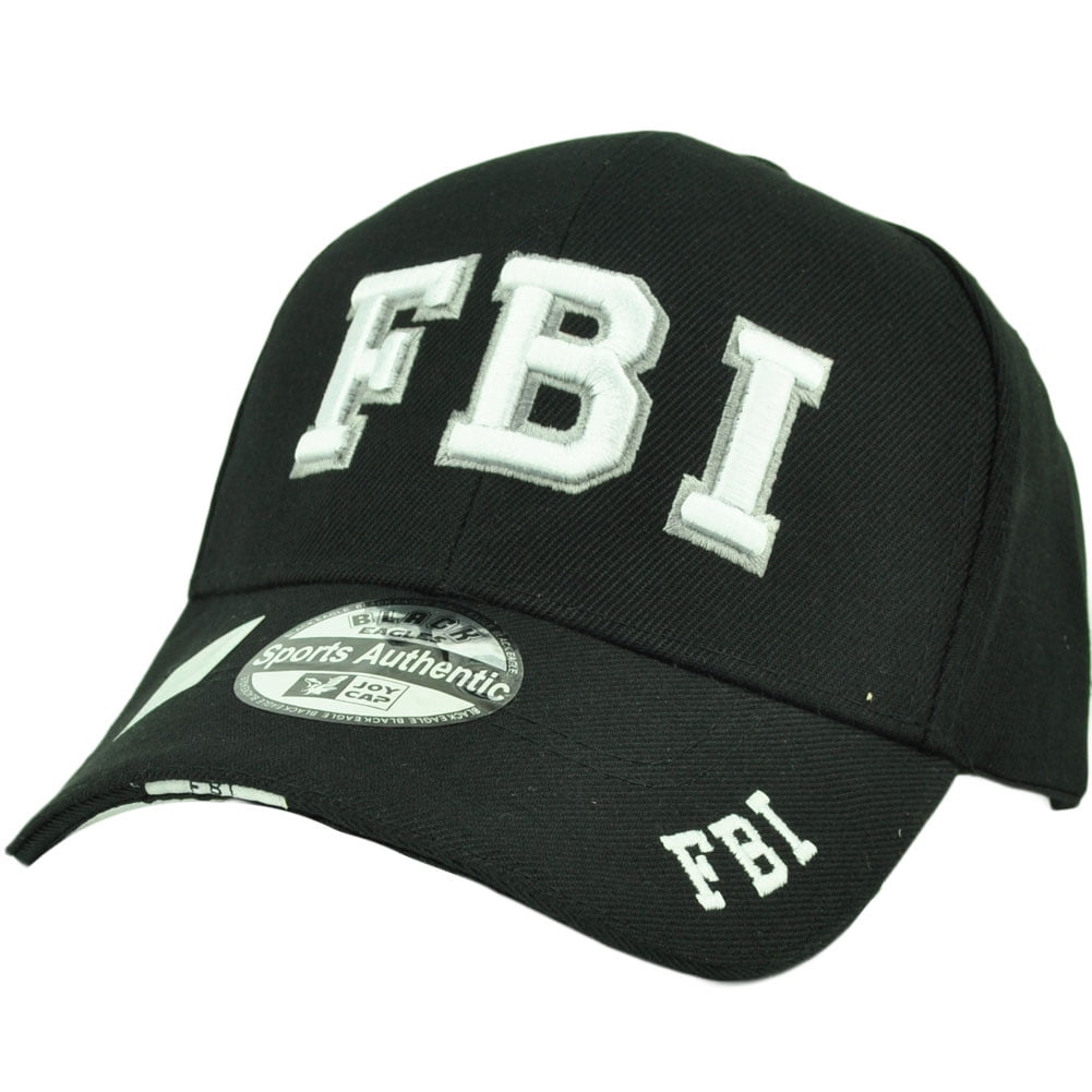Frons Bestuiver heet FBI Law Enforcement Federal Bureau Investigation Hat Cap Black Adjustable  Acrylic - Walmart.com